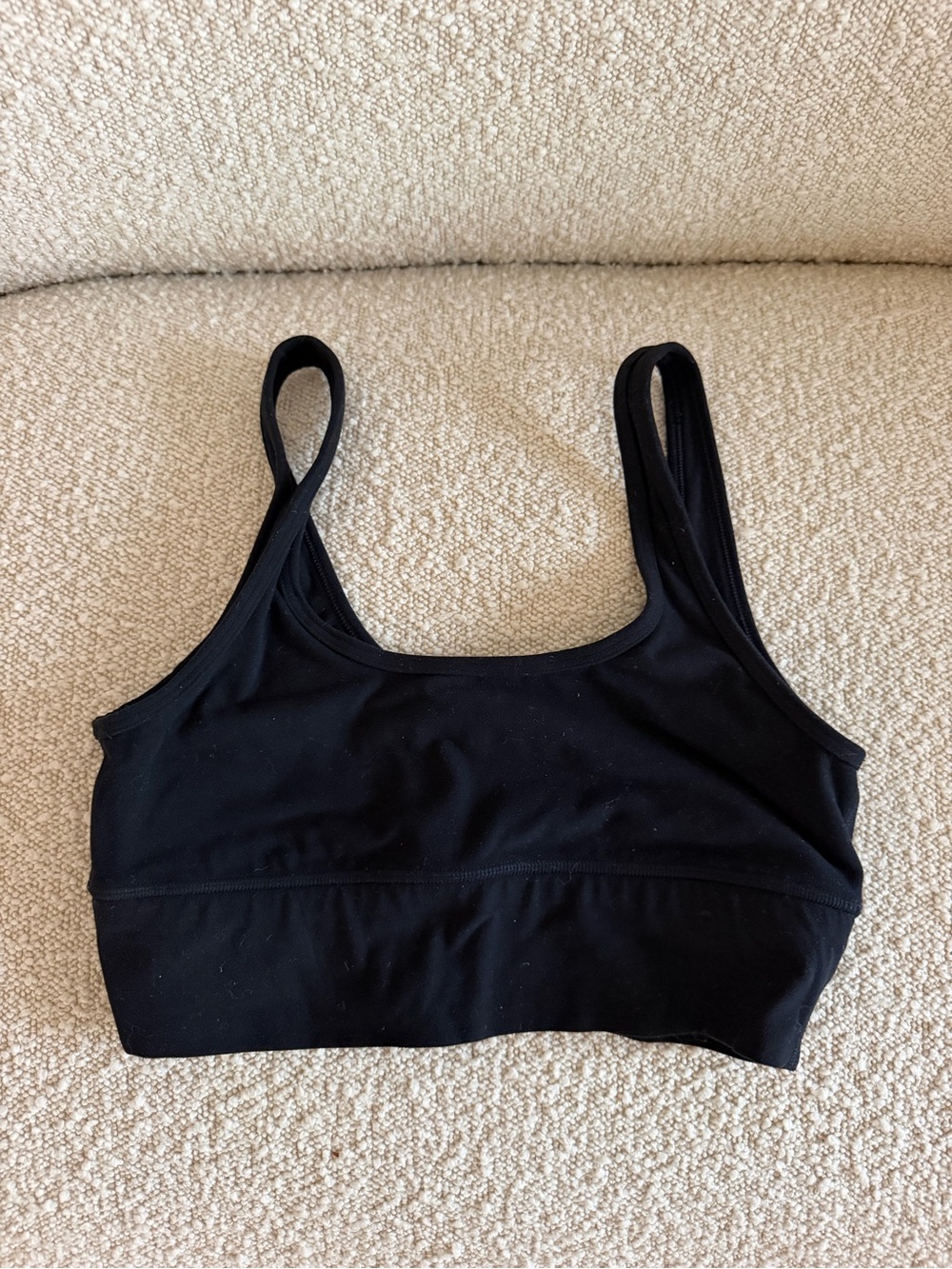 Aritzia TNA Action Black Scoop-Neck Bralette Tank